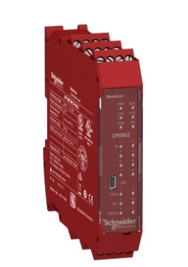 Controlador de seguridad, Modicon MCM, 8 entradas 2 salidas, monitoriza módulos de expansión, tornillo