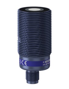 Sensores ultrasónicos XX, sensor ultrasónico, plástico, cilíndrico M30, recto, 1 m, 4...20 mA