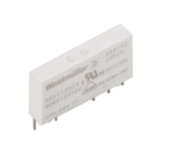 Relé tipo Slim sin base marca Weidmüller Serie RSS; 6A, Bobina 24VDC Contactos CO 1