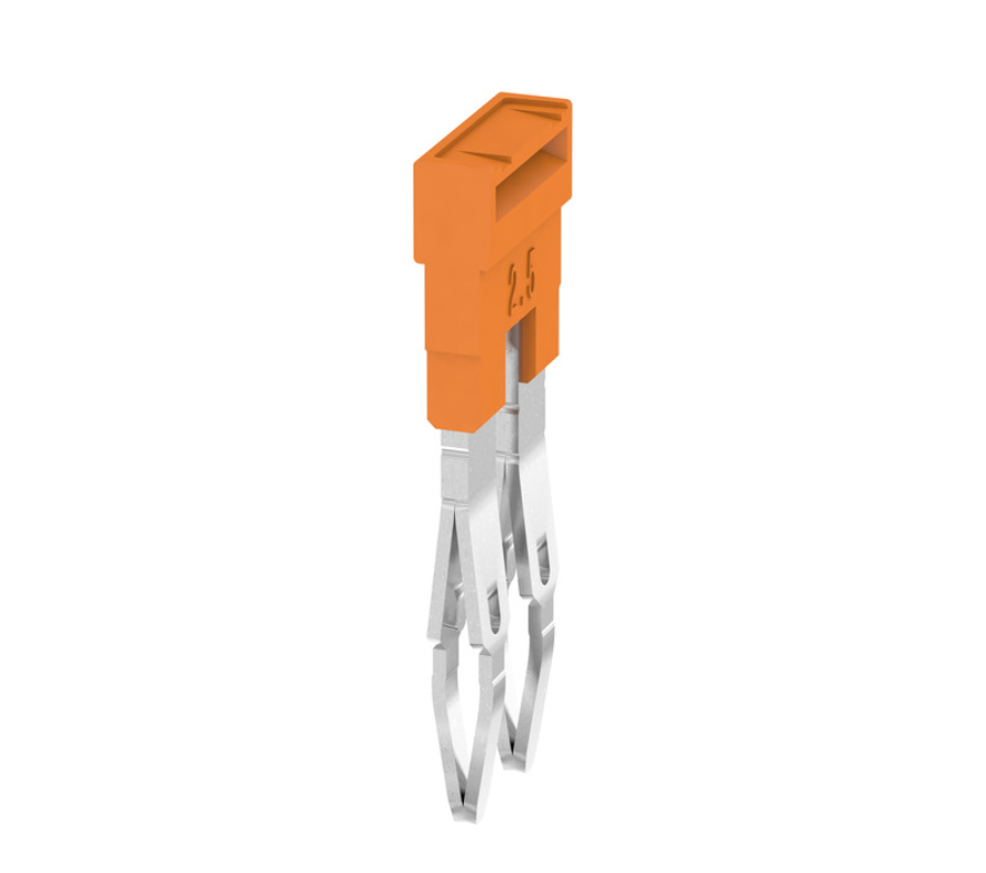 Puente para Borneras marca Weidmüller Serie ZQV 2.5N/2; Polos 2     