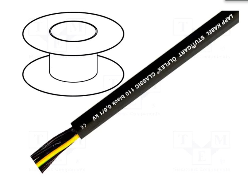 Cable; ÖLFLEX® CLASSIC 110 BK; 14G2,5mm2; sin blindaje; 600V,1kV