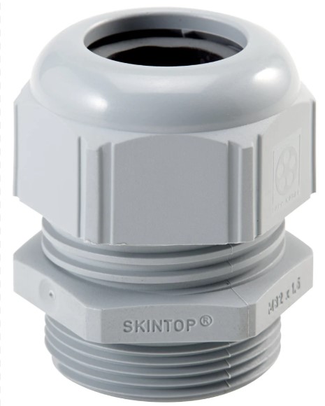 Conector Glándula, Skintop® ST-M, M25 x 1.5, 10 mm, 17 mm, Nylon (Poliamida), Grey, IP68, IP69K