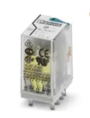 Relé de Control marca PHOENIX CONTACT Serie REL-IR4/LDP- 24DC/4X21; Amperaje 6A Bobina 24VDC Contactos CO 4 Conexión push in  