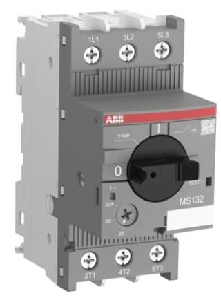 Guardamotor marca ABB Serie MS132; Amperaje 25 - 32A Polos 3   