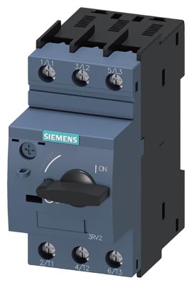 Guardamotor marca Siemens serie SIRIUS 3RV2; Amperaje 10 - 16 A, CLASE 10. tamaño S00. Disparador N 208 A.
