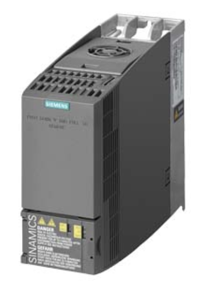 Variador SINAMICS G120C potencia nominal 380-480 V 3AC +10/-20% 47-63 Hz sobrecarga leve: 4,0 kW a 150% 3 s, 110% 57 s, 100% 240 s sobrecarga alta: 3,0 kW a 200% 3 s, 150% 57 s, 100% 240 s sin filtro 24 V DC externos, interfaz de E/S: 6 DI, 2 DO, 1 AI, 1 AO, 1 sens. temp. mot. desconexión segura de par integrada bus de campo: USS/ Modbus RTU protección: IP20/UL sin caja tamaño: FSA 196 x 73 x 203(Al x An x P)