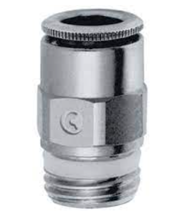 Racor Super Rápido / unión Recta marca CAMOZZI Serie 6000; Diámetro 10mm Diámetro Rosca G1/4       