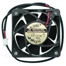 Ventilador Cuadrado marca ADDA Serie AG060; Voltaje 24VDC Dimensiones 60x60x25mm       