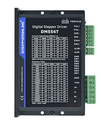 Controlador de motor paso a paso 1.8-5.6A 50VDC STEPPER ONLINE, DM556T ,