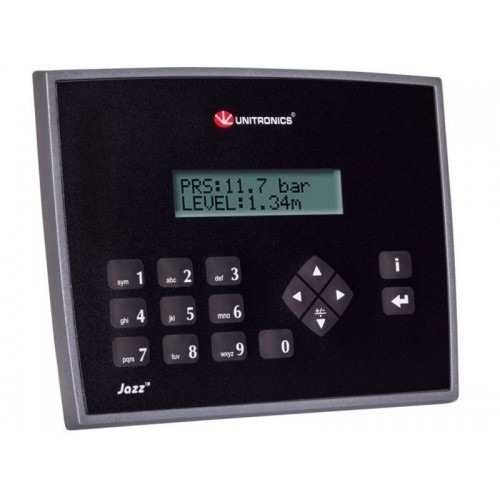 Controlador Logico Micro-OPLC marca UNITRONICS Serie JAZZ OPLC; Alimentación 24VDC Entrada Digitales 6DI Salida Digital 4DO Puertos USB     