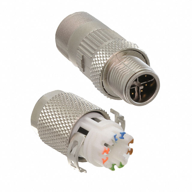 Conector de Red Ethernet marca METZ Serie MNF; Tipo M12-8        