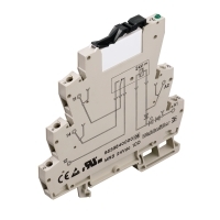 Relé Tipo Slim marca Weidmüller Serie MRS; Bobina 12VDC Contacto CO 1    