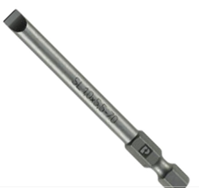 Punta Insertable de Destornillador marca Weidmüller Serie BIT E6.3 ; Medidas 0.8x4.0x50mm     