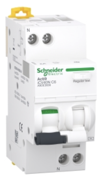 Breaker para Riel Din marca Schneider Electric Serie Acti9; Amperaje 6A Polos 1 Curva C 