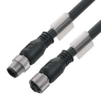 Cable de Sensor – Actuador marca Weidmüller Serie SAIL; Conector 4 Pines M12 – M / M12 – H Longitud 5M PUR