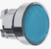 ZB4BA6 Cabeza de pulsador - Ø 22 - azul empotrable retorno por resorte