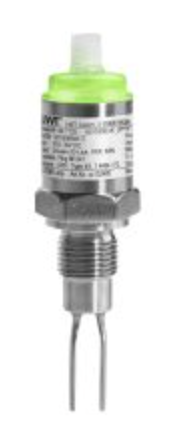 Interruptores de nivel VN7 para líquidos serie Vibranivo® diseño ultracompacto VN 7 Pos. 10 - Tipo: [A] VN 7120 Pos. 20 - Certificado: [0] CE / UKCA Pos. 30 - Adaptador de temperatura: [2] con, Temperatura de proceso máx. 150 °C Pos. 40 - Carcasa: [1] Carcasa Ø35 mm 1.4404 (316L), cubierta de PC, IP67, Tipo 4X, conector M12 - incl. Anillo LED [3] Carcasa Ø35 mm 1.4404 (316L), cubierta de PC, IP67, Tipo 4X, conector de válvula EN175301-803/ISO4400 (incluye conector de acoplamiento de válvula (IP67)) Pos. 50 - Módulo electrónico: [A] 2 hilos sin contacto 20…230 V CA/CC [B] IO-Link de 3/4 hilos, PNP, NPN, push/pull Pos. 60 - Conexión a proceso: [0G] Rosca NPT 1/2" ASME B1.20.1 [0B] Rosca NPT 1" ASME B1.20.1 Pos. 80 - Material del proceso/pluma: [1] Acero inoxidable 1.4404 (316L), Ra < 3,2 µm Pos. 90 - Longitud de la pluma L: [A] Versión corta L = 64 mm Pos. 110 - Garantía prórroga: [X] hasta 6 años
