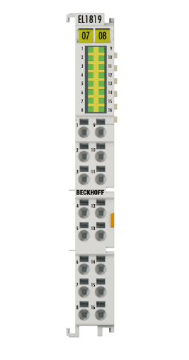 Terminal EtherCAT, entrada digital de 16 canales, 24VDC, 10 µs