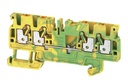 Terminal PE, PUSH IN, 2,5 mm², verde/amarillo A4C 2.5 PE