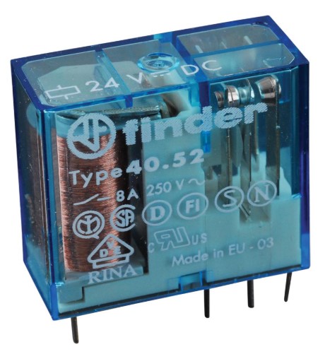 Relé de propósito general DPDT 24 VCC 8 A -