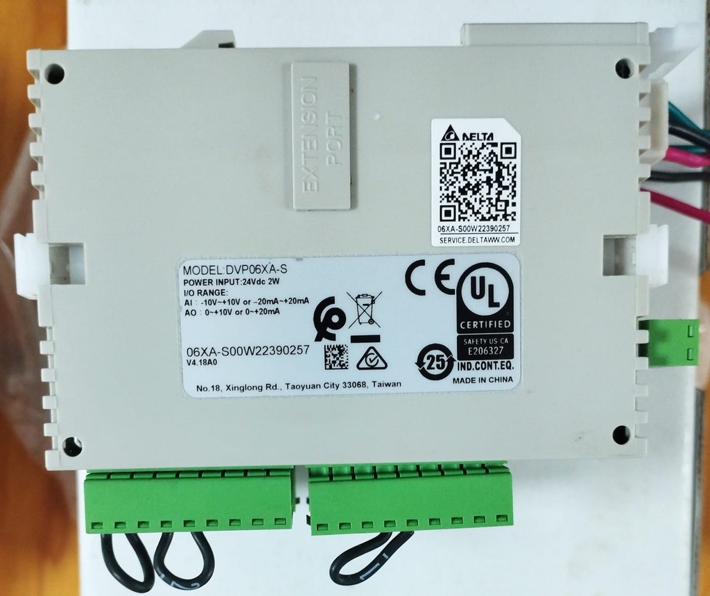 Módulo de E/S analógica PLC Delta serie S DVP06XA-S AI4 AO2 sin caja