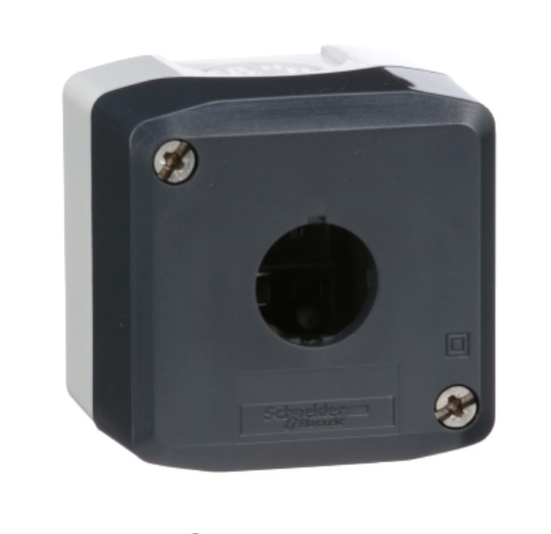 Caja de mando marca Schneider Electric serie Harmony XALD 1 hueco orificio