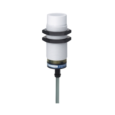 Sensor de Proximidad marca Schneider Electric Serie XT; Tipo Capacitivo 12-24VDC Diámetro M30 Salida NPN 15mm cable 2M