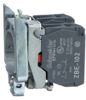 Bloque de Contactos c/Base marca Schneider Electric Serie Harmony XB4; Contactos NO 0 Contactos 2NC 