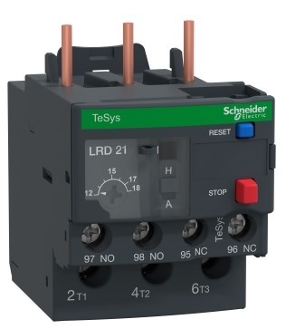 Relé de Sobrecarga marca SCHNEIDER serie TeSys LRD; Amperaje 12-18A.