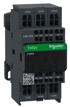 Contacto Auxiliar Tipo Contactor de control marca Schneider Electric Serie TeSys Deca; Amperaje 10A, Bobina 48VAC Contactos 3NO Contactos 2NC