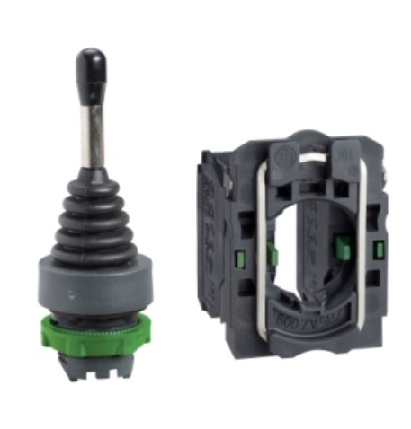 Controlador de joystick, Harmony XB5, 22 mm, 2 direcciones, retorno por resorte, 1 NO por dirección