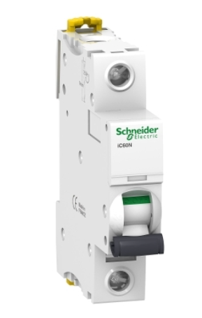 Breaker para riel din polos 1 - 6A - curva C marca Schneider electric