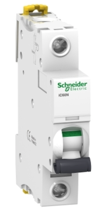 Breaker para Riel Din marca Schneider Electric Serie Acti9; Amperaje 40A Polos 1 Curva C