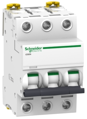 Breaker para Riel Din marca Schneider Electric Serie Acti9; Amperaje 25A Polos 3 Curva C