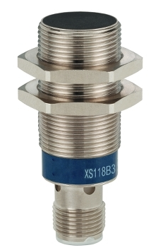 Sensor de Proximidad marca Schneider Electric Serie XS1; Tipo Inductivo 12-24VDC Diámetro M18 Conector M12 Salida PNP, NO, 8mm