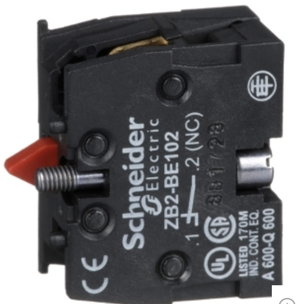 Bloque contacto marca Schneider serie Harmony XAC - 1NC montaje frontal