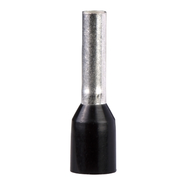 Terminal / Conector Tubular marca Schneider Serie DZ5; calibre 16AWG /1.5mm2 Negro. Unidades x100 