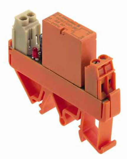 Relé Tipo Bornera marca Weidmüller Serie RS30; Bobina 230VAC Contactos 1NO    