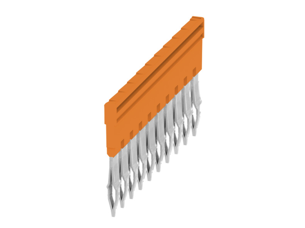 Puente p/ Borneras marca Weidmüller Serie ZQV; 32A, para borne de 4mm; Polos 10     