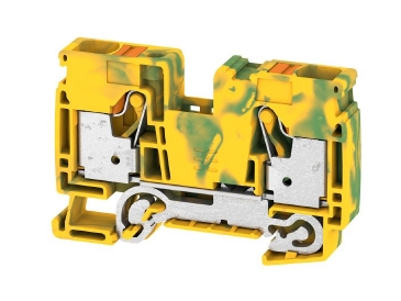 Bornera 16mm² de tierra WEIMULLER, A2C 16 PE, 1000V, push in, Verde/amarillo.