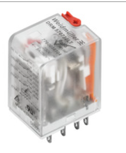 Relé de Control marca Weidmüller Serie DRM; 5A Bobina 110VAC Contactos CO 4    