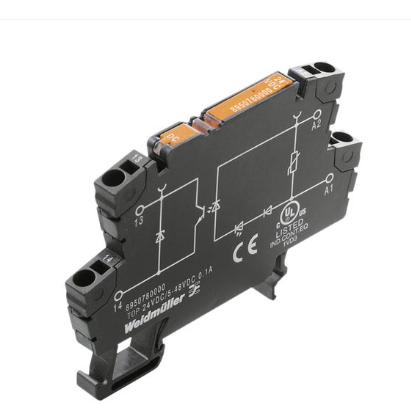 Relé estado solido marca Weidmüller Serie TERMOPTO; Bobina 24VDC, salida 5-48VDC Contactos 1NO    