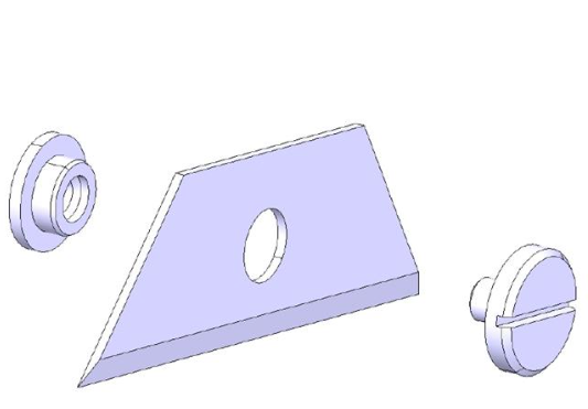 Repuesto / Cuchilla de Tenaza Crimpadora marca Weidmüller Serie STRIPAX PL;      