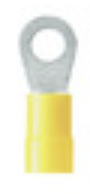 Terminal / Conector de Ojo marca Weidmüller Serie LIR 6M5 ; calibre 12-10AWG Color Id. Amarillo Unidades x100   