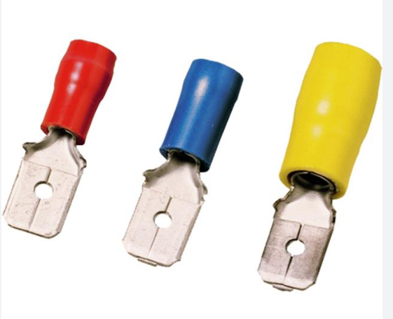 Terminal / Conector Clavija Macho marca Weidmüller Serie LIF 6M638 R; calibre 12-10AWG Color Id. Amarillo Unidades x100   