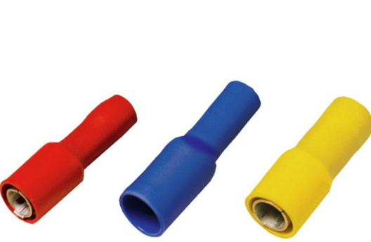 Terminal / Conector Pin Redondo Hembra marca Weidmüller LID 6F5 RF; calibre 10-12AWG Color Id. Amarillo Unidades x100   