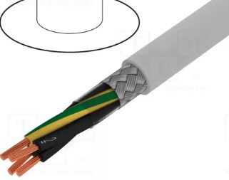 Cable; ÖLFLEX® CLASSIC 115 CY; 4G0,5mm2; PVC; gris; 300V,500V