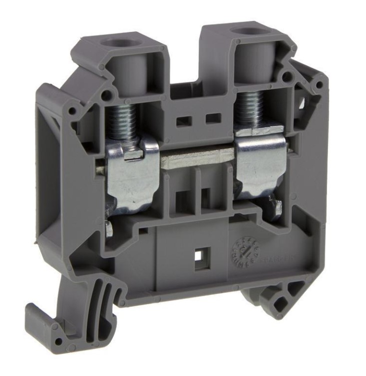 Bornera 16mm² marca PHOENIX CONTACT Serie UT 16; Amperaje 76A, 1000V, Calibre 16-4AWG Nivel 1 Conexión push in  