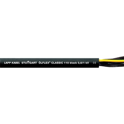 CABLE DE ALIMENTACION Y CONTROL LAPP ÖLFLEX CLASSIC 110 Negro 0,6/1kV 4G4, PVC, UV.