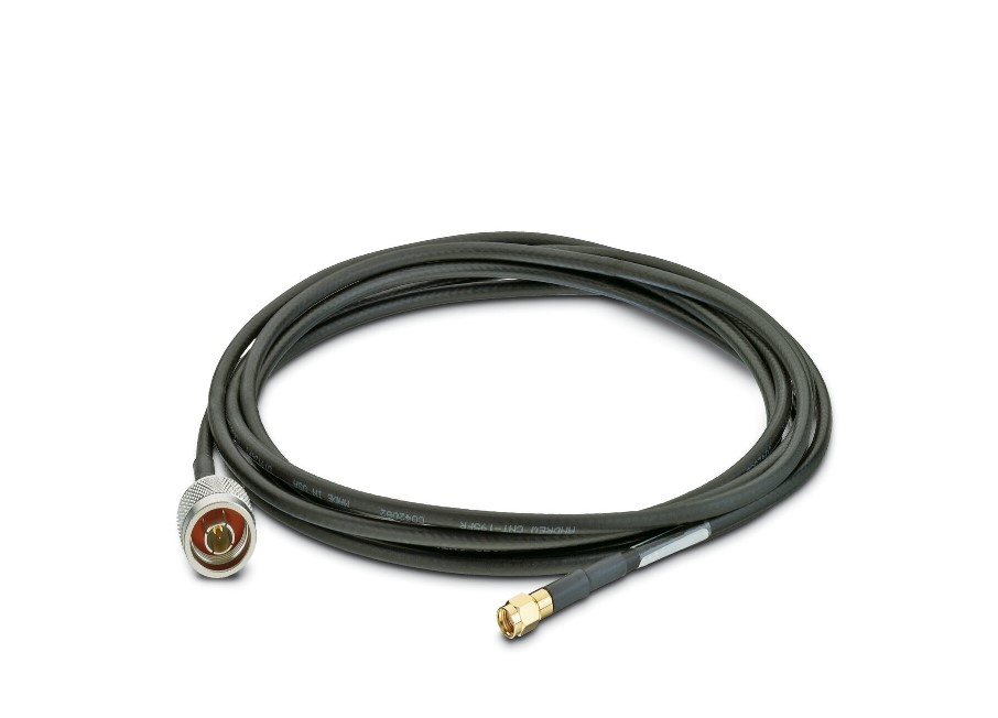 Cable de Antena marca PHOENIX CONTACT Serie RAD-PIG-RSMA/N-0.5; conexión N (Macho) / RSMA (Macho) Longitud de cable 0.5M    